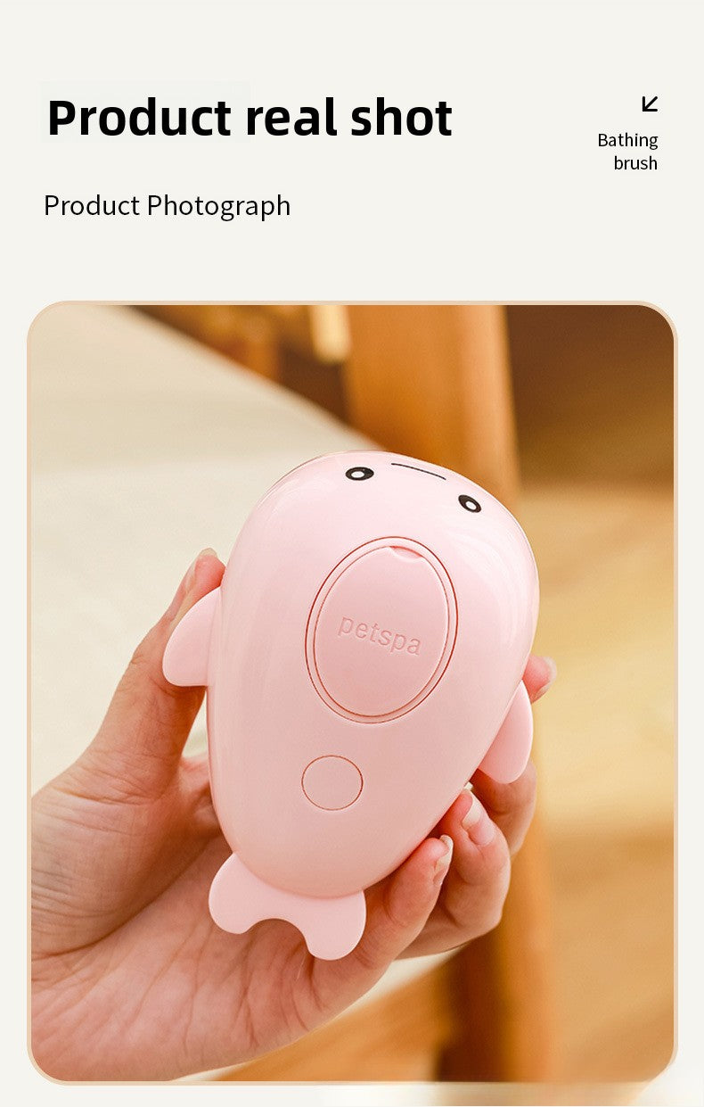 Pet Bath Spray Comb Cat Dog Electric Hair Removal Comb One-Key Anti-Flying Hair Dolphin Massage Brush Rechargeable