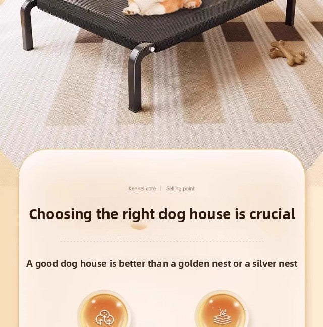 Elevated Dog Camping Bed All-Season Moisture-Proof Kennel Bed for Small Large Dogs