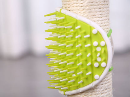 Cat Hair Removal: Dual-Function Scratcher and Comb Toy