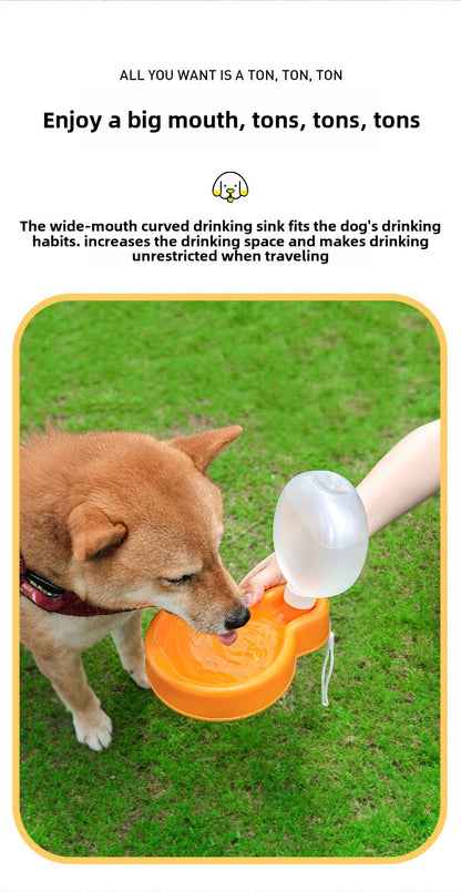 Portable PET water bottle for outdoor activities