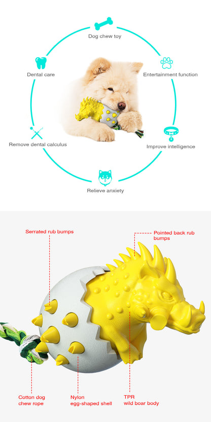 Premium Wild Boar Dog Chew Stick Dental Dog Toy for Teeth Cleaning Natural Dog Toothbrush Long Lasting Chew for Aggressive Chewers Boredom Relief Pet Supplies