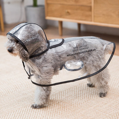 Waterproof Pet Raincoat Full Coverage Four Legged Design for Small and Medium Dogs Summer Outdoor Adventure Cartoon Teddy Dog Clothes