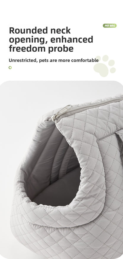 Cute Cat Carrier Backpack for Travel Large Capacity Breathable Pet Handbag Portable Dog Shoulder Bag Outgoing Puppy Crossbody Carrier