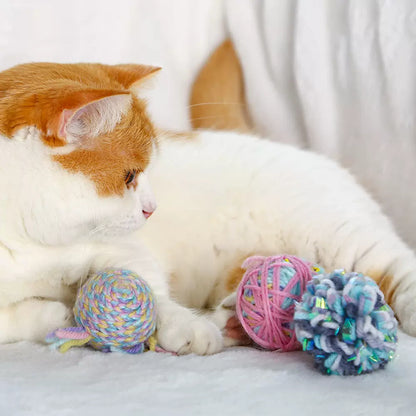 Plush Wool Bite Thread Ball for Cat's Boredom Busting