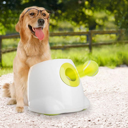 Large Dog Automatic Ball Launcher 6.5cm Tennis Ball Machine Pet Indoor Outdoor Training Tool