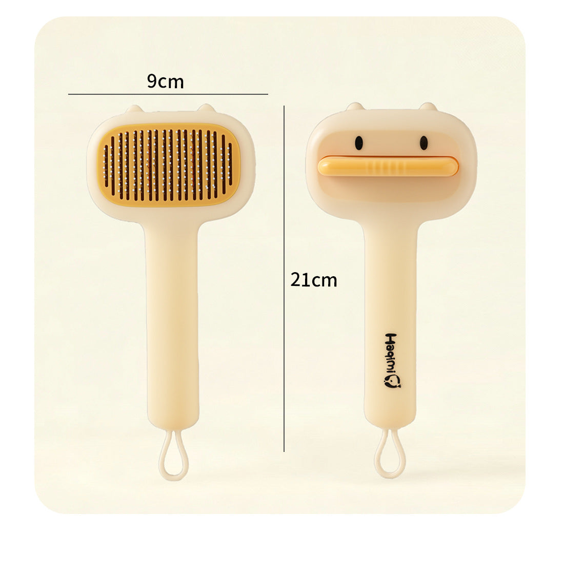 Magic Pet Hair Remover Comb Self Cleaning Cat Brush for Shedding Gentle Detangling and Massage Tool for Cats Dogs to Reduce Loose Fur and Mats
