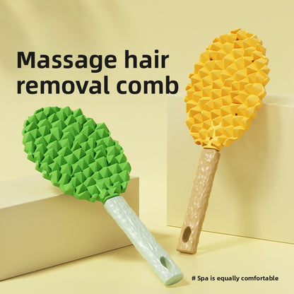 Premium Cat Deshedding Brush for Long Short Hair Pet Grooming Tool with Durian Massage Comb Effective Hair Removal and Cleaning Brush Multi Functional Fur Scraper