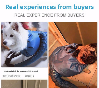 Large Dog Bathing Quick Dry Hair Dryer Box Pet Drying Bag for Cats and Dogs Fast Drying Portable Pet Dryer