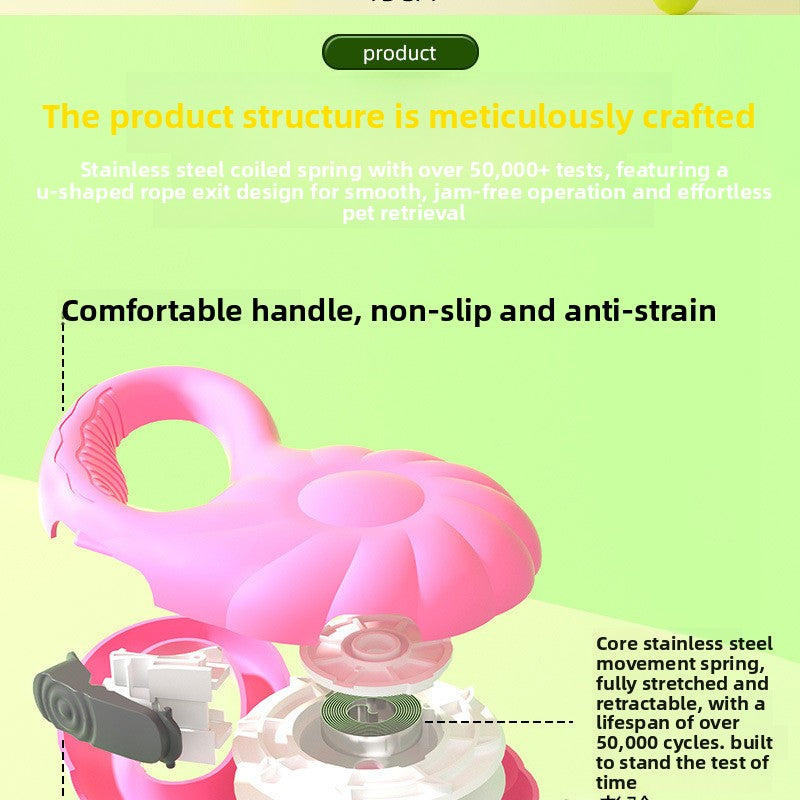 Pumpkin 5M Auto Retractable Explosion Proof Dog Leash for Small Medium Dog Walking