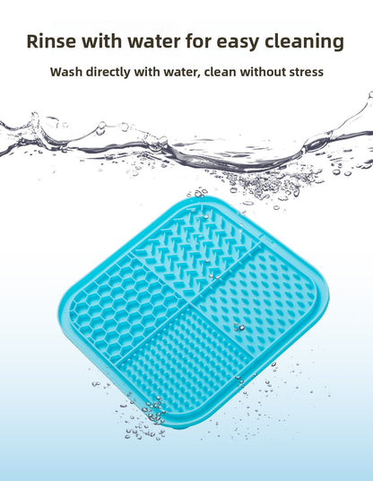 Slow Feeder Mat for Dogs and Cats with Strong Suction Cups Non Slip Licking Mat Large Pet Feeding Tool for Anxiety Relief and Mess Free Meals