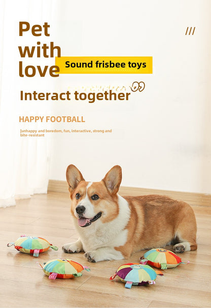 Pet Interactive Plush Squeaky Ball Dog Toy