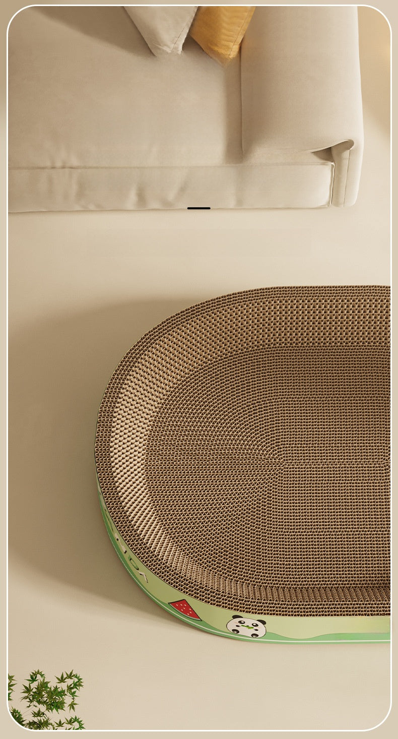 Round Cat Scratching Board Durable Non-Shedding Oval Cat Scratching Basin Extra Large All-Season Cat Bed Cat Claw Board Scratch-Resistant