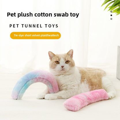 Pet plush cat toy self-amusing teaser wand mint catnip pillow