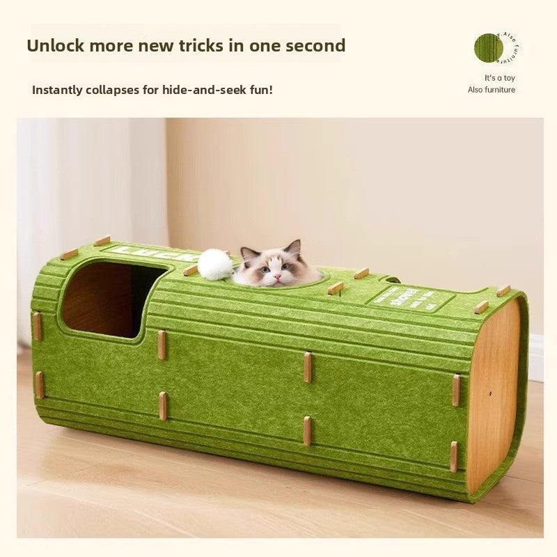 Luxury Multi-layer Pet Cat Tree All-season Design Winter Double-layer Scratching Board Enclosed Cat House