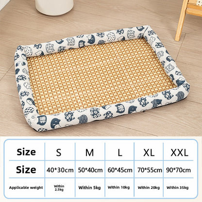 AllSeason Pet Cooling Mat Pad for Dogs Cats Summer WearResistant Bed Essentials