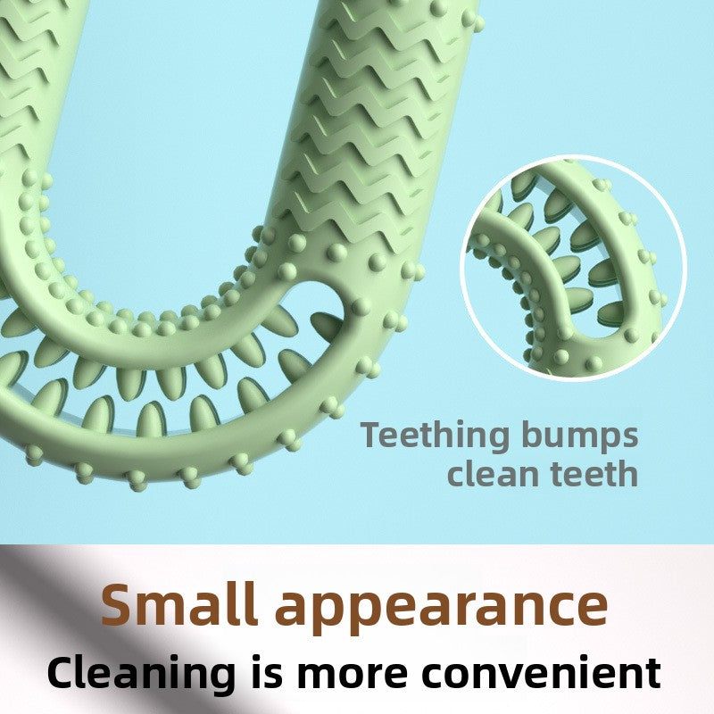 TPR Teething Chew Toy for Dogs and Cats Interactive Dental Cleaning O-Ring Soothing Puppy Kitten Pet Supplies