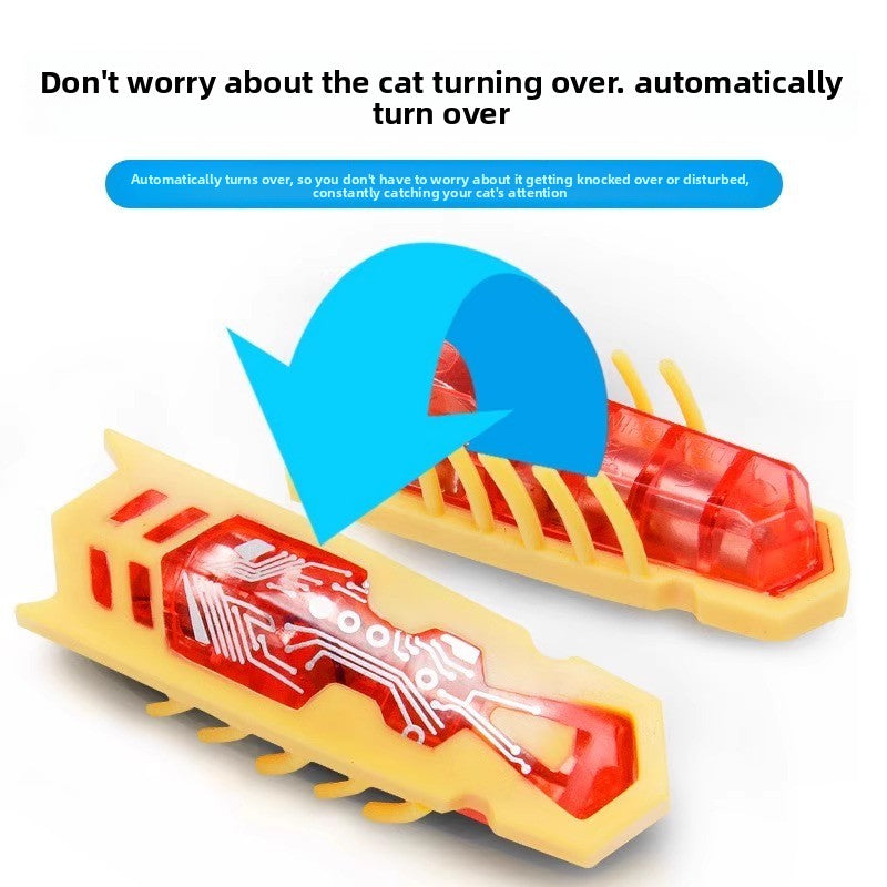 Nano Worm Cat Toy Automatic Teasing Intelligent Wand with Obstacle Avoidance for Self Play