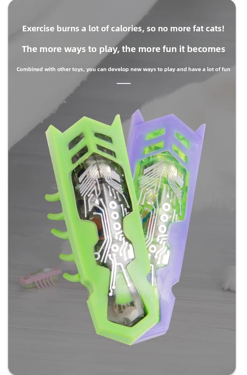 Nano Worm Cat Toy Automatic Teasing Intelligent Wand with Obstacle Avoidance for Self Play