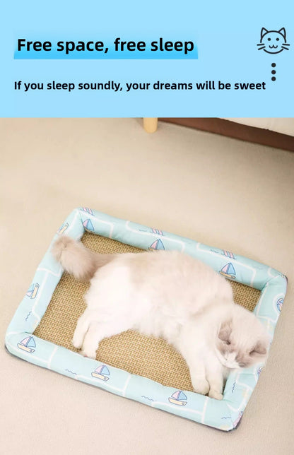 All Season Universal Pet Cooling Mat Bed Cushion for Bichon Dog Cat Summer