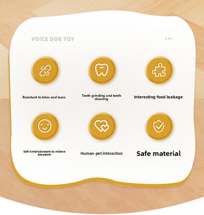 Interactive Dog Treat Dispensing Ball Toy Durable Chew Resistant Self-Play Pet Toy for Boredom Relief Mental Stimulation and Teeth Cleaning