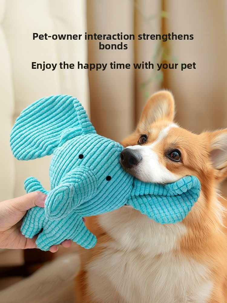 Durable Charging Duck Chew Teething Plush Elephant Pet Donkey Toy