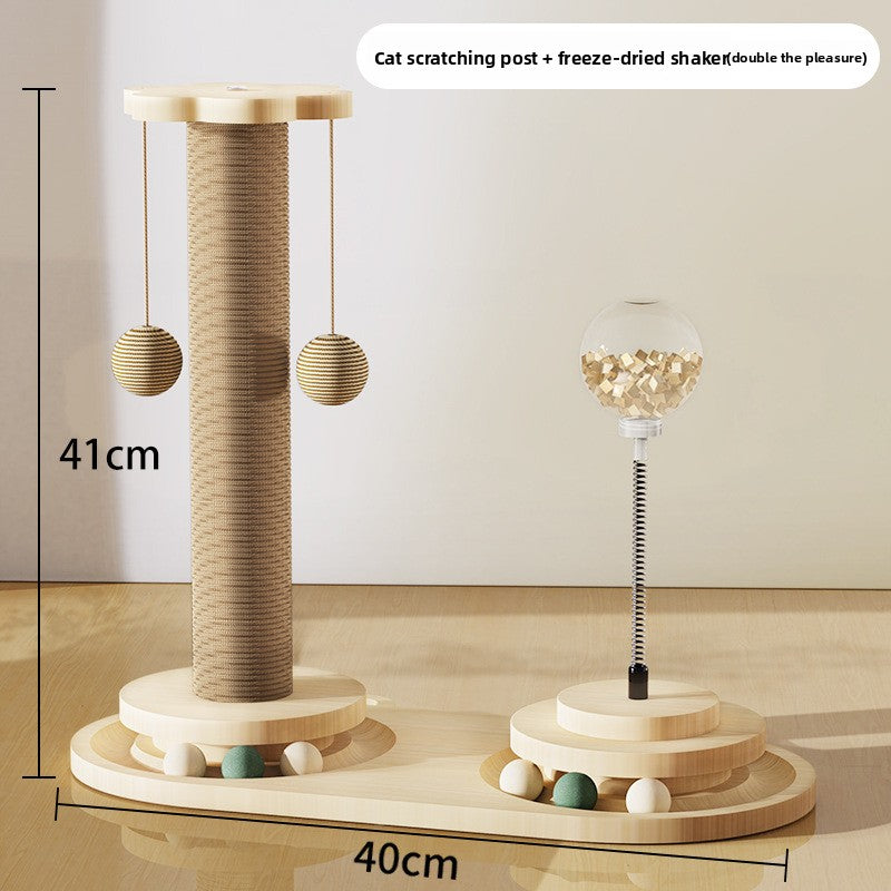 WearResistant Sisal Cat Scratching Post Board Toy for Vertical Climbing Boredom Relief