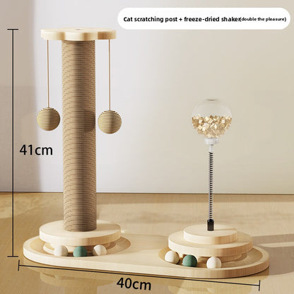 WearResistant Sisal Cat Scratching Post Board Toy for Vertical Climbing Boredom Relief