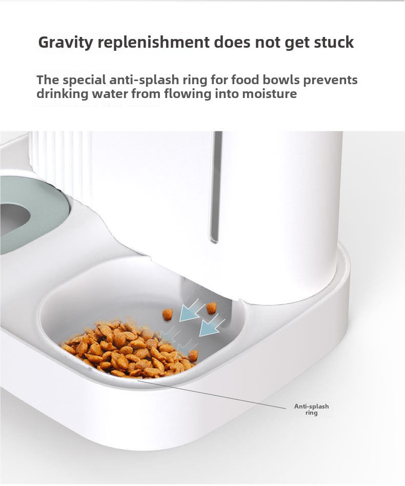 Dual-Purpose Pet Water Dispenser and Feeder for Cats and Dogs