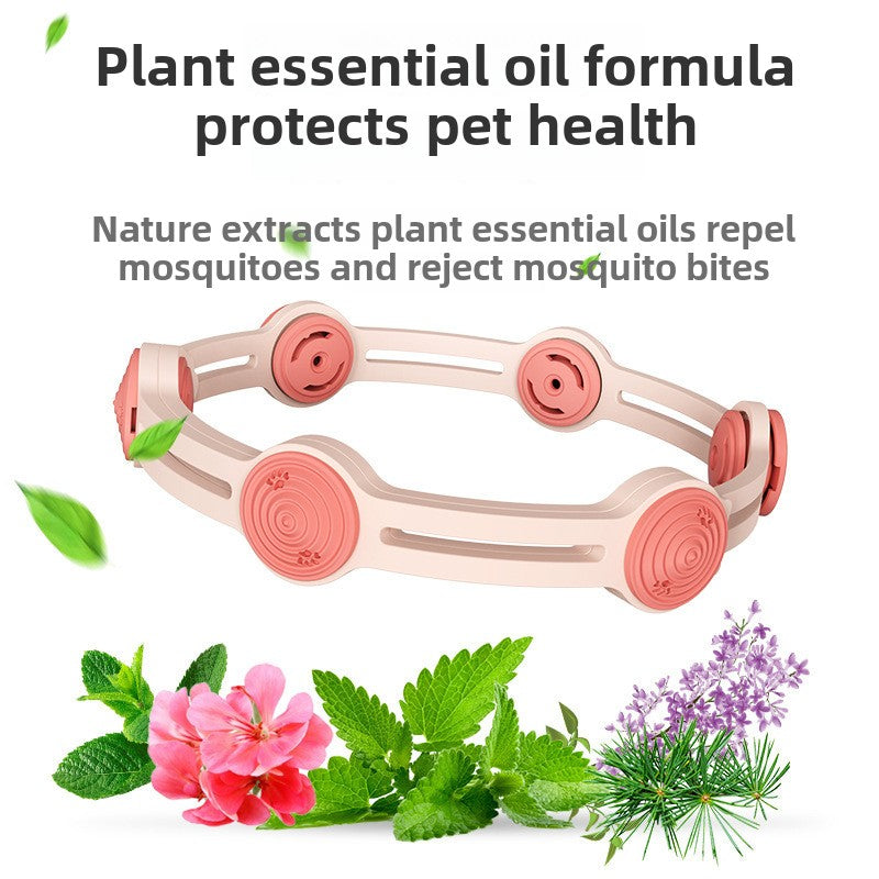 Adjustable Pet Flea Collar with Plant Extracts for Small to Medium Dogs and Cats