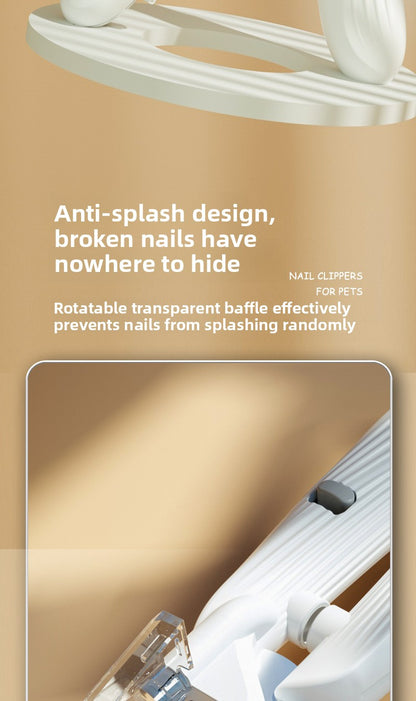 New Pet Nail Clippers with LED Light for Blood Line Observation, Dog Nail Clippers for Beginners, Pet Supplies