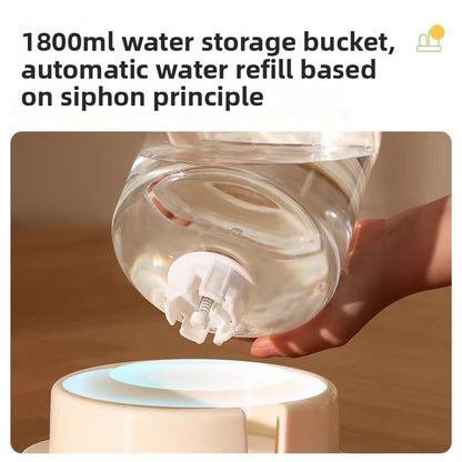 Large Capacity 5L Automatic Pet Feeder and Waterer Combo Adjustable Height Dog Cat Bowl Set with Non Slip Base