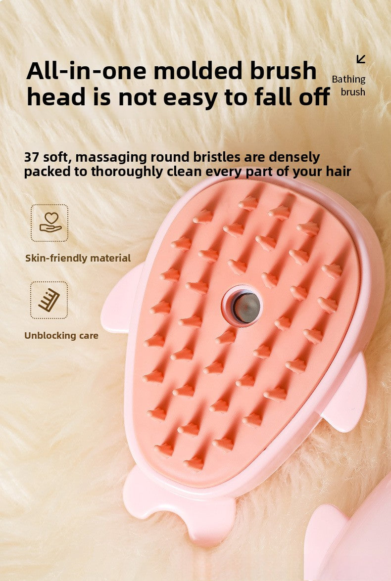 Pet Bath Spray Comb Cat Dog Electric Hair Removal Comb One-Key Anti-Flying Hair Dolphin Massage Brush Rechargeable