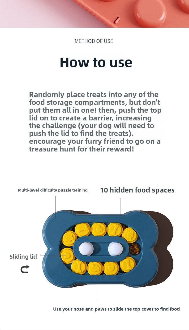 Pet Supplies Bone-Shaped Slow Feeder Intelligence Toy