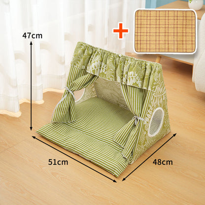 Cat Tent Summer Cat House Pet Warm Dog House Tent Washable Closed Type Internet Celebrity Cat All Seasons