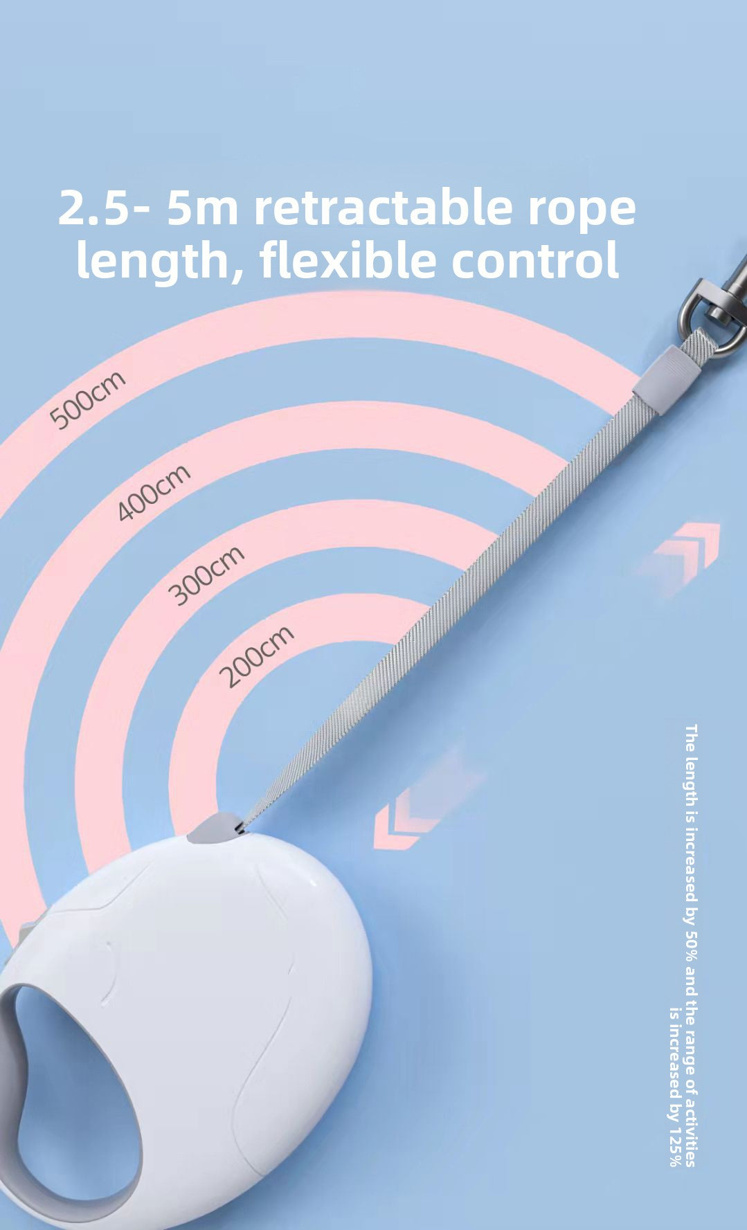 Automatic Retractable EggShape Leash for Effortless Dog Walks