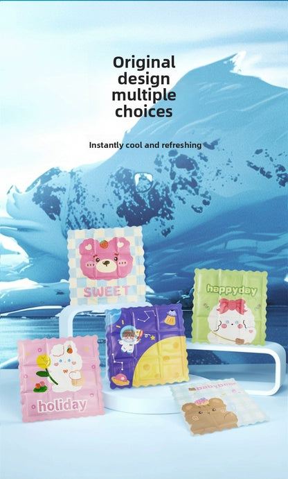 Pet Summer Heat Relief Ice Pillow No Water Needed Physical Cooling Artifact Pad