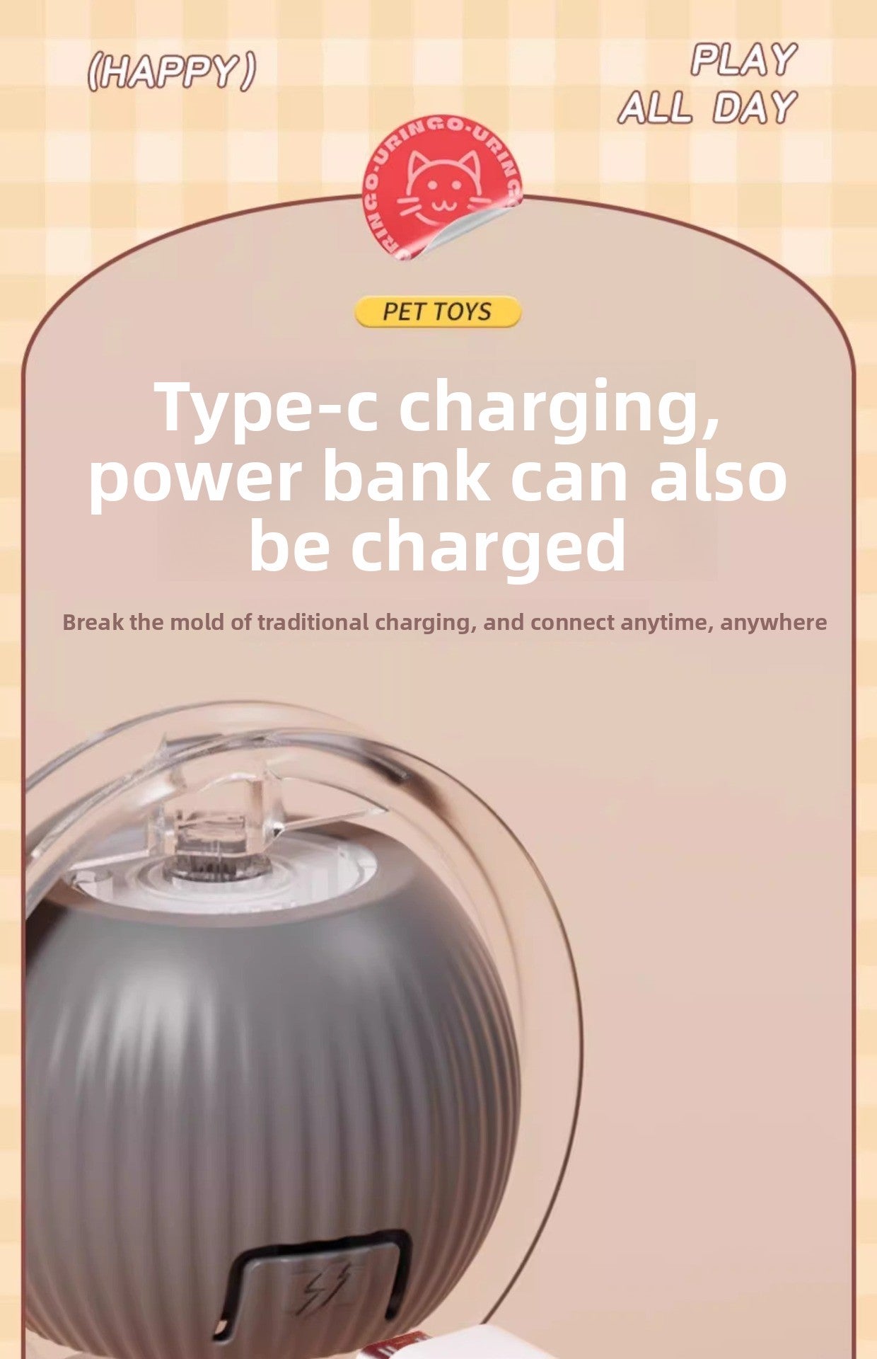 Cat Toy Sound Gravity Pet Cat Intelligent Teasing Cat Toy Ball Relieve Boredom Rolling