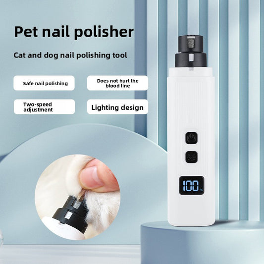 Pet Nail Grinder Clipper with Light for Dogs Cats