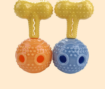 Interactive Dog Chew Toy with Treat Dispenser Durable Silicone Puppy Training Toy for Teddy Small Medium Dogs