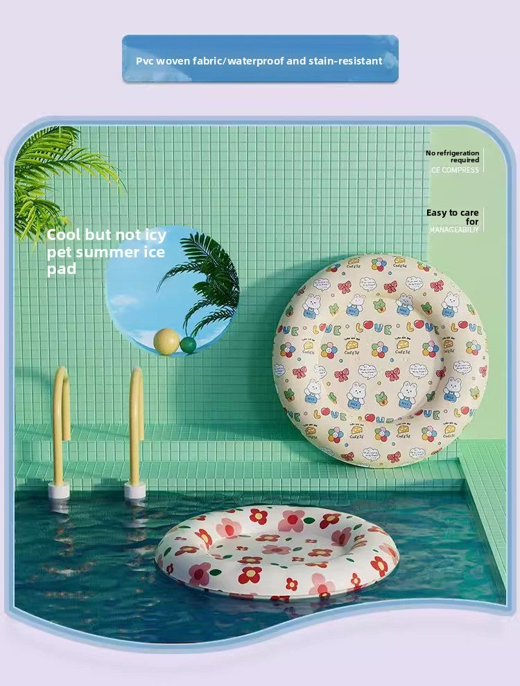 Summer Pet Cooling Mat Water Filled Ice Nest Bed for Large Cats Dogs