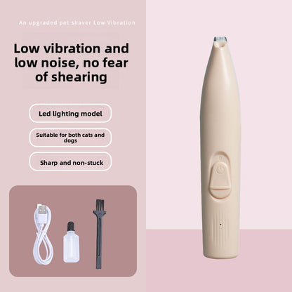 LED Light Pet Hair Trimmer Dog Cat Paw Hair Trimmer Paw Sole Hair Clipper Dog Hair Clipper