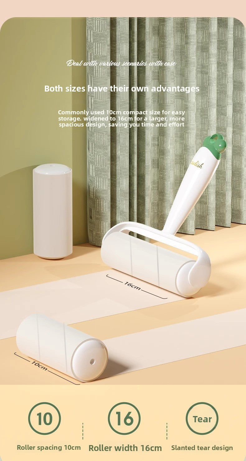 Tearable Carrot Lint Roller Strong Brush for Clothes Pet Hair with Replaceable Paper