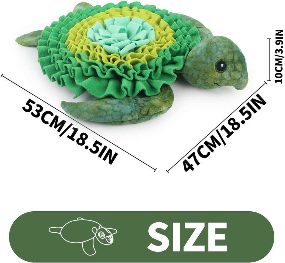 Turtle Design Pet Sniffing Mat for Safe Slow Feeding Small Medium Dogs