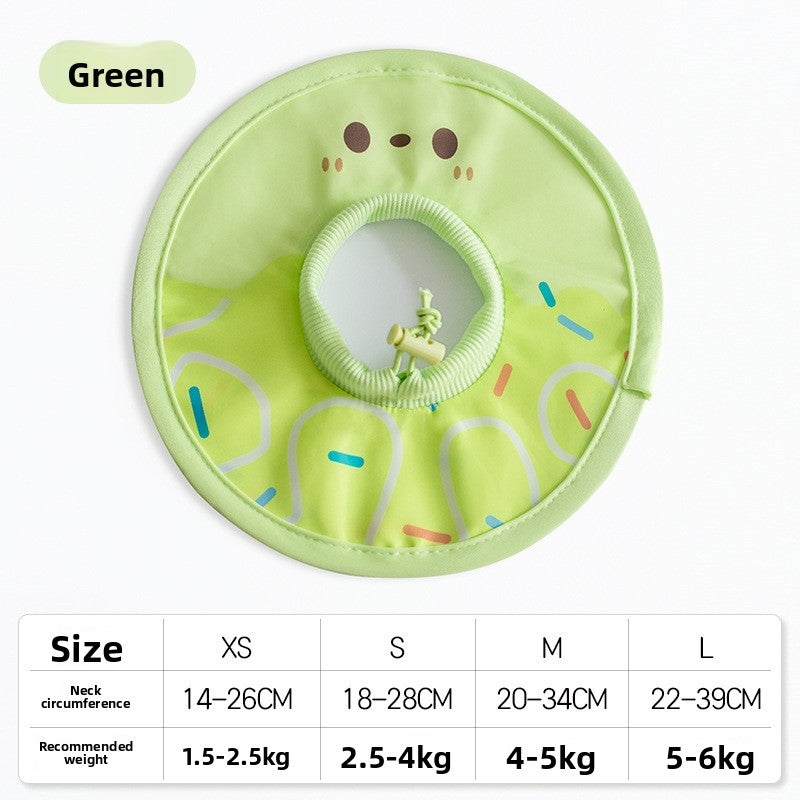 Deepened Neck Adjustable Waterproof Elizabethan Collar Anti Bite for Cats Dogs