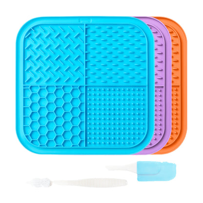 Slow Feeder Mat for Dogs and Cats with Strong Suction Cups Non Slip Licking Mat Large Pet Feeding Tool for Anxiety Relief and Mess Free Meals