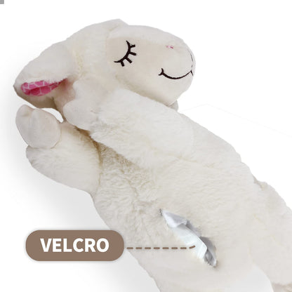 Dog Cat Anti-Anxiety Plush Lamb Pillow Having Simulated Heartbeat Feature