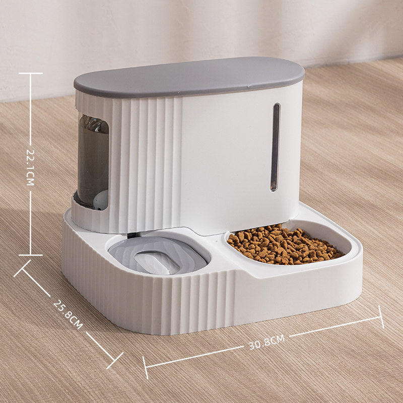 Dual-Purpose Pet Water Dispenser and Feeder for Cats and Dogs