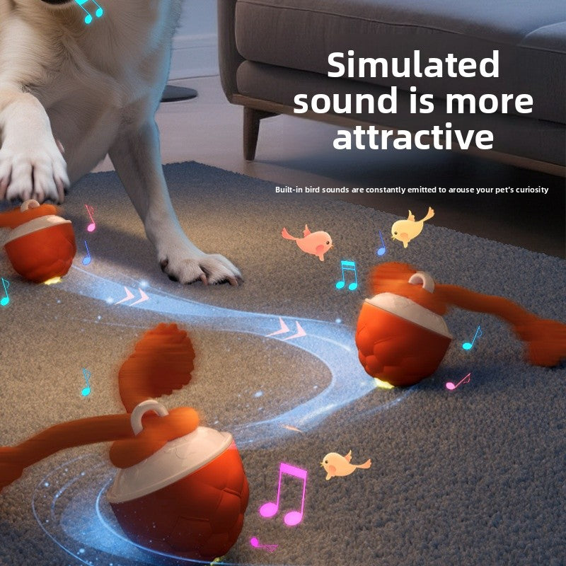 Interactive Self Entertainment Dog Ball Toy with Sound Boredom Relief for Dogs and Cats Fun Pet Supplies for Playtime and Exercise