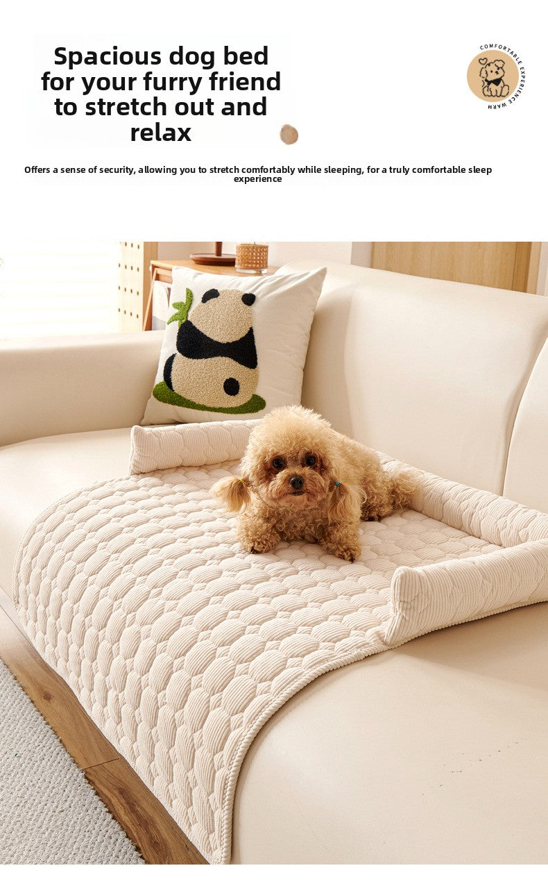 Premium Thickened Pet Sofa Cushion Non-Slip Dog Bed Cat Bed Washable Anti Scratch Furniture Protector for Large Medium Dogs Cats