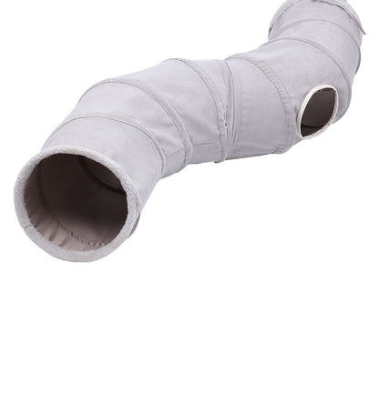 Pet Supplies Suede S-Shaped Foldable Cat Tunnel Plaything